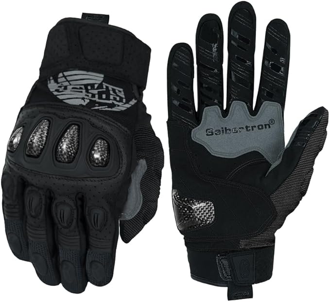 Seibertron SPS Series Touchscreen Motorcycle Motocross BMX ATV MTB Bicycle Cycling Full or Half Finger Gloves Adult and Youth
