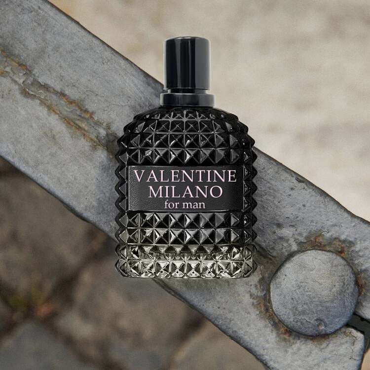 A CENTER Perfume for Men Valentine Milano Eau de Toilette Natural Spray Men Cologne Masculine Scent 3.4 Fl Oz/100ML
