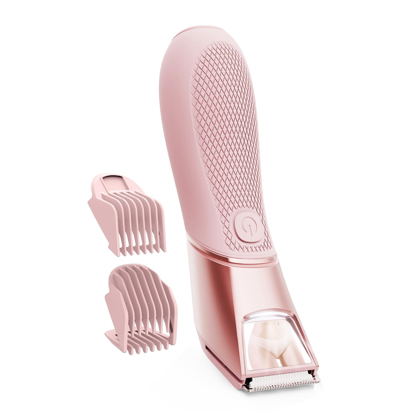 LGTGH Bikini Trimmer for Women: Pubic Hair Razor with Mirror & LED Light, Electric Shaver with Ceramic Blades & Travel Lock - Bo
