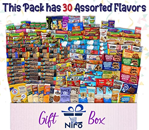 Niro Assortment | Ultimate Snack Boxes | Bar Variety Pack | Snack Box for Adults | Snacks Care Package | 30 Count Variety ...