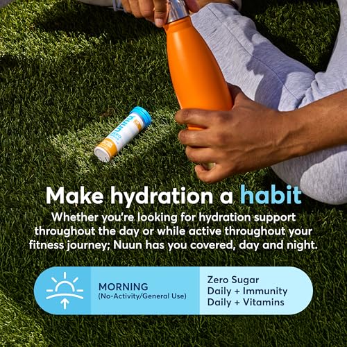 Nuun Zero Sugar Hydration Electrolyte Tablets - Sodium, Potassium, Chloride, Calcium, Magnesium, Light & Delicious Fruit F...