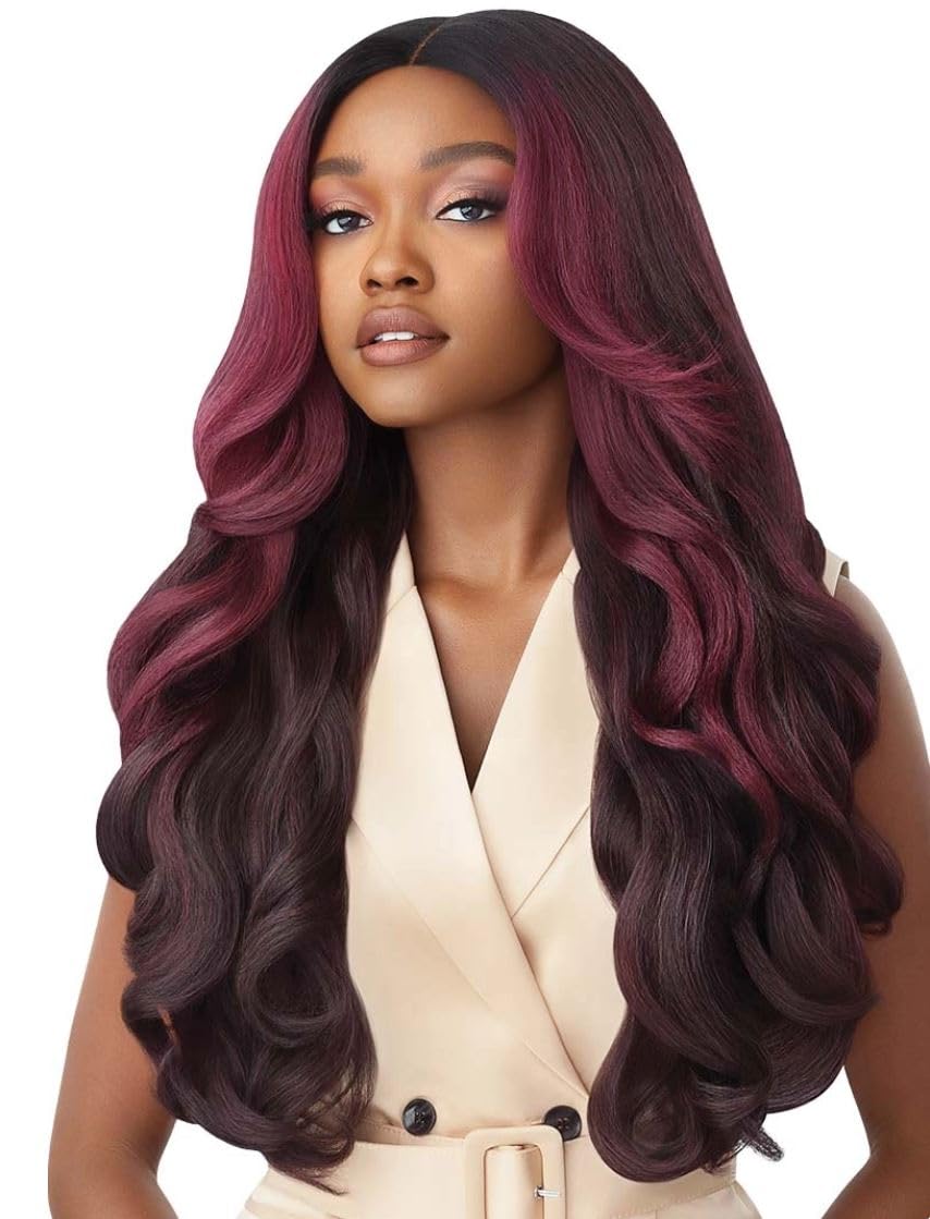 Outre Soft & Natural Synthetic Lace Front Wig - NEESHA 208 (1 Jet Black)