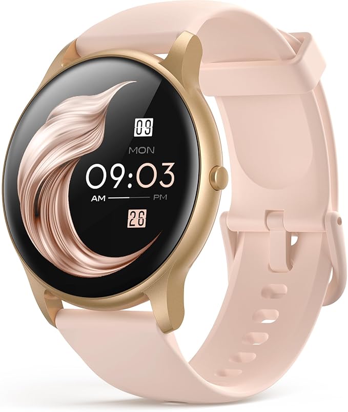 AGPTEK Smart Watch for Women Men, 5ATM Waterproof Fitness Tracker Watch, Full Touch Sports Smartwatch with Heart Rate Moni...