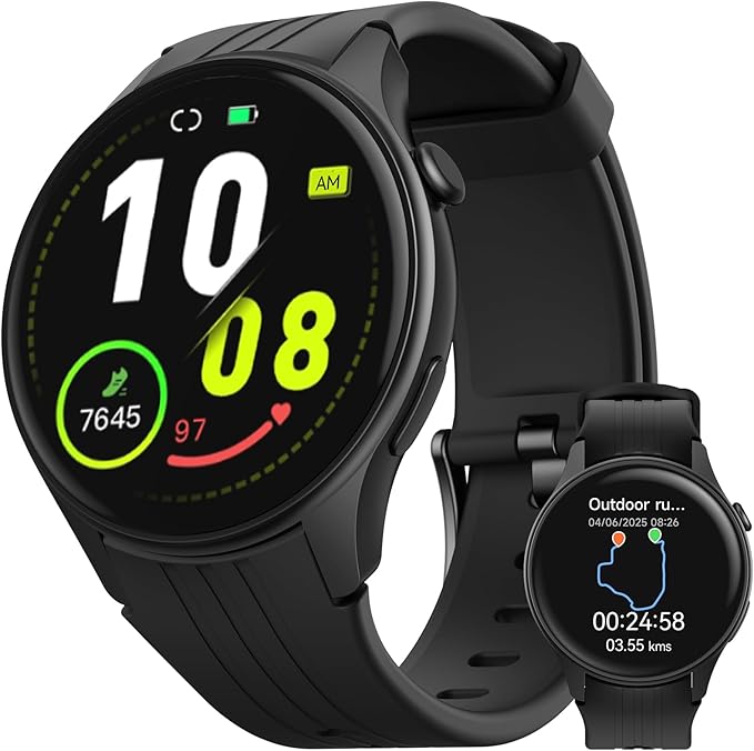Parsonver Smart Watch, Built-in GPS, Bluetooth Calling, Fitness Watch for Men Women with 100+ Sport Modes, IP68 Waterproo...