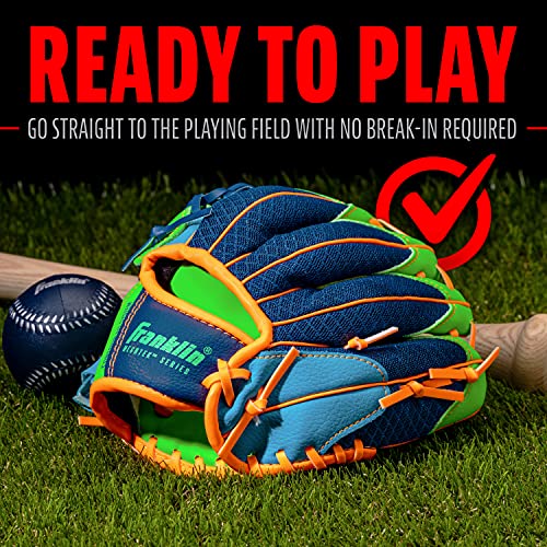 Franklin Sports Kids Baseball Glove + Foam Ball Sets - Meshtek Youth Teeball Gloves for Kids + Toddlers - Left + Right Han...