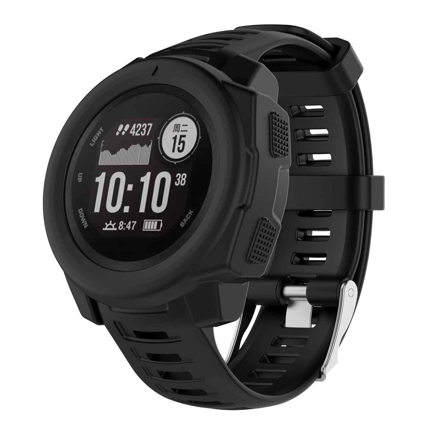 Lichifit Soft Silicone Protector Case Cover Shell Protected Case Protective Frame Skin For Garmin Instinct Smart Watch