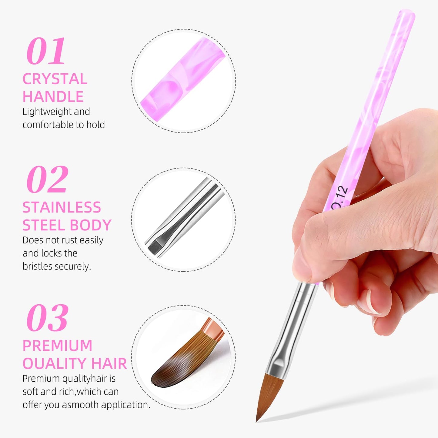 Acrylic Nail Kit with Drill 120ml Liquid Powders Base Coat Top Coat Primer with everything Nails Kit Acrylic Set Manicure Tools