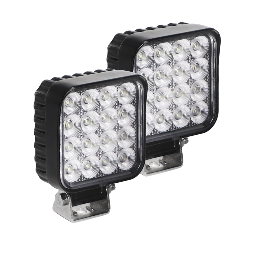 EXZEIT 80W LED Work Light for Trucks, 150? Flood Light, Aluminum, Model 0806-24, White Light, 12V/24V