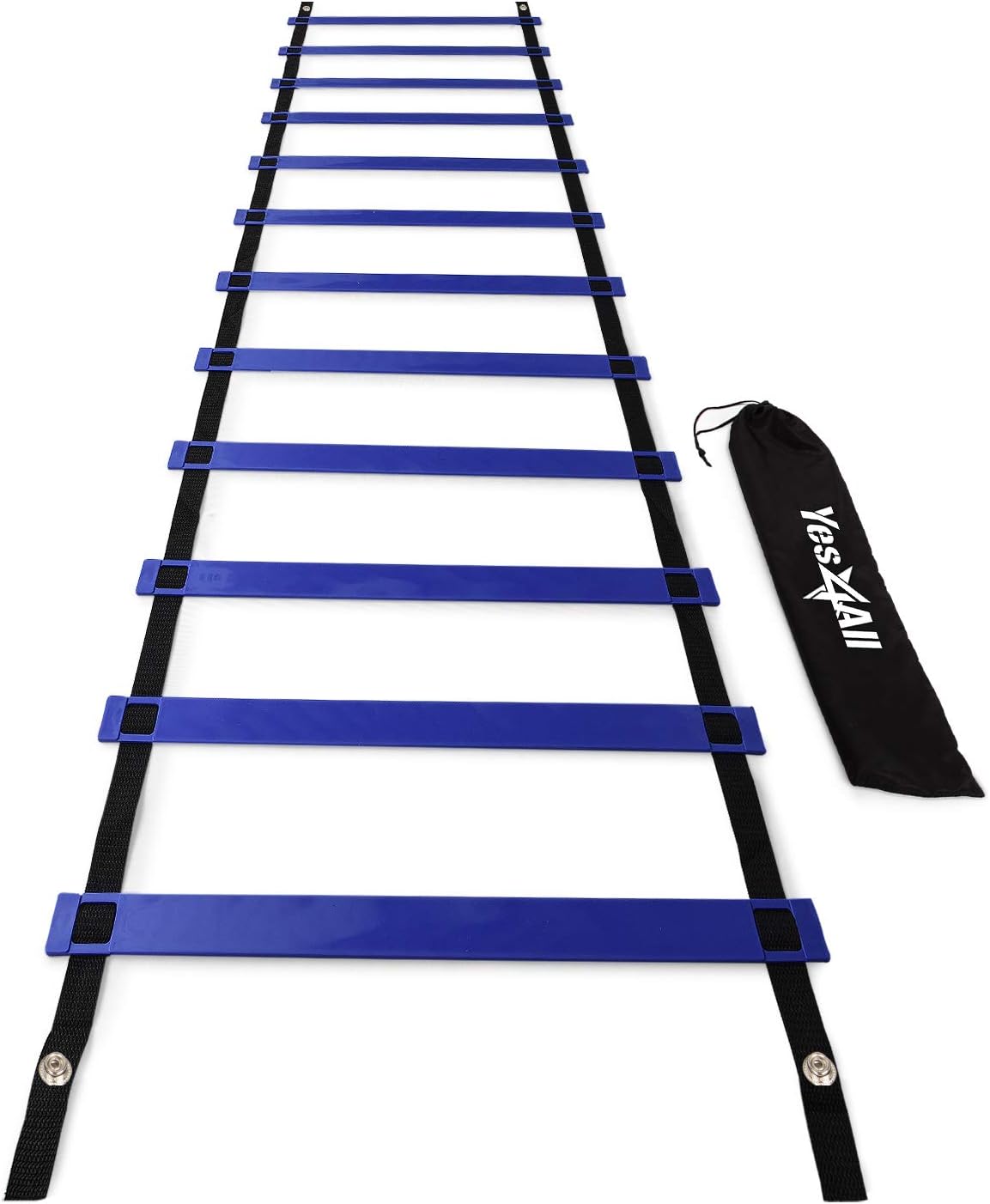 Yes4All Agility Ladder Speed Training Equipment, Adjustable Football Ladder for All Ages with Carry Bag, Durable, Portable, Multiple Colors & Rungs