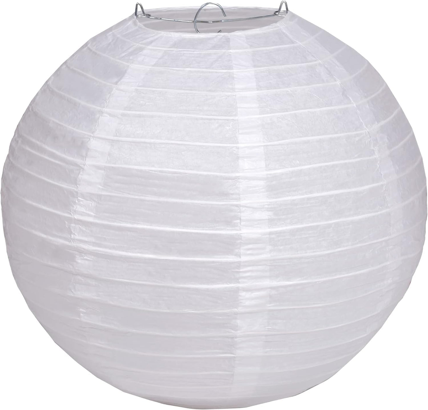 Matissa Round Paper Lanterns - 10 White Paper Decor For Wedding & Birthday Party, Pack Of 3