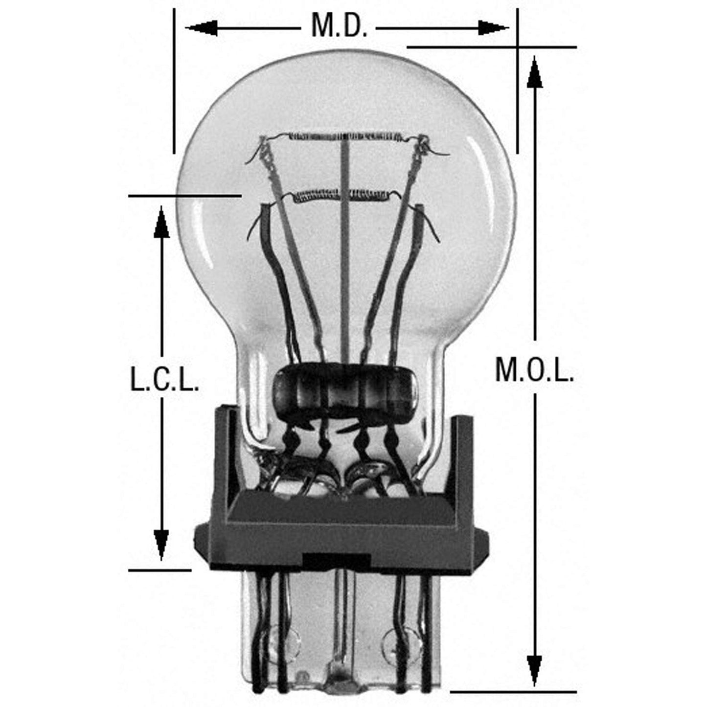 Wagner 3457 Multi-Purpose Light Bulb - Box Of 10, Standard Size, Ideal For Various Applications