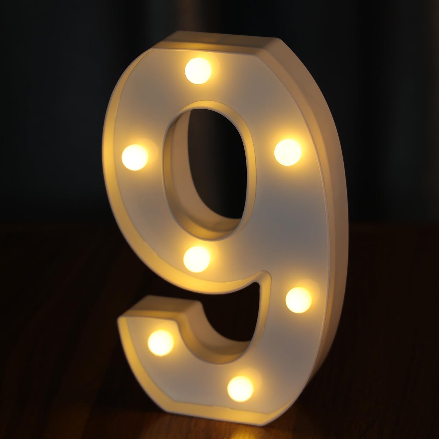 Ifdgctk Light Up Numbers  Led Letters Lights 10 Number  Decorative Lighted Letters  Battery Powered Led Light Up Number For Party  Bar  Night Light  Home Decor(Number 9)