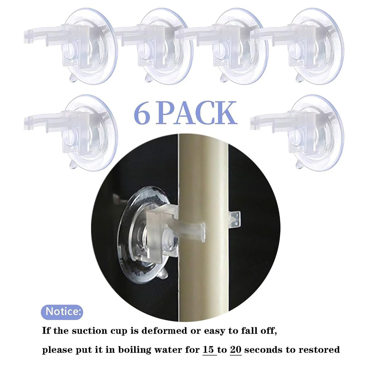 NONNO & ZGF 6 Pack Flameless 8.7'' Window Candles +6 Wreath(with Bows/Bells)+12 AA Batteries(Include)+ 6 Suction Cups+ 6 Golden Candleholders. Battery Powered Ivory Taper Candle with Remote and Timer