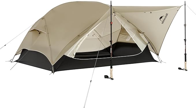 Naturehike Mongar UL 1/2Person Backpacking Tent,15D Nylon Waterproof Ultralight 1-2 Person Tent with Footprint