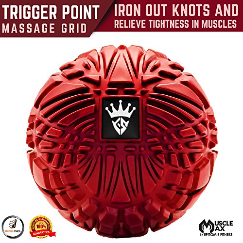 Muscle Max Massage Ball - Therapy Ball for Trigger Point Massage - Deep Tissue Massager for Myofascial Release - Mobility ...