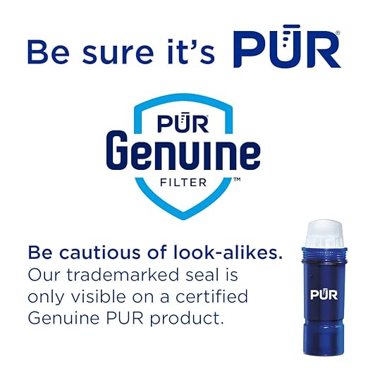 PUR PLUS 30-Cup Water Filter Dispenser with 1 Lead-Reducing PUR PLUS Filter, Dishwasher Safe, Powerful Filtration, Large Capacity with Slim, Space-Saving Design, White (DS1811Z)