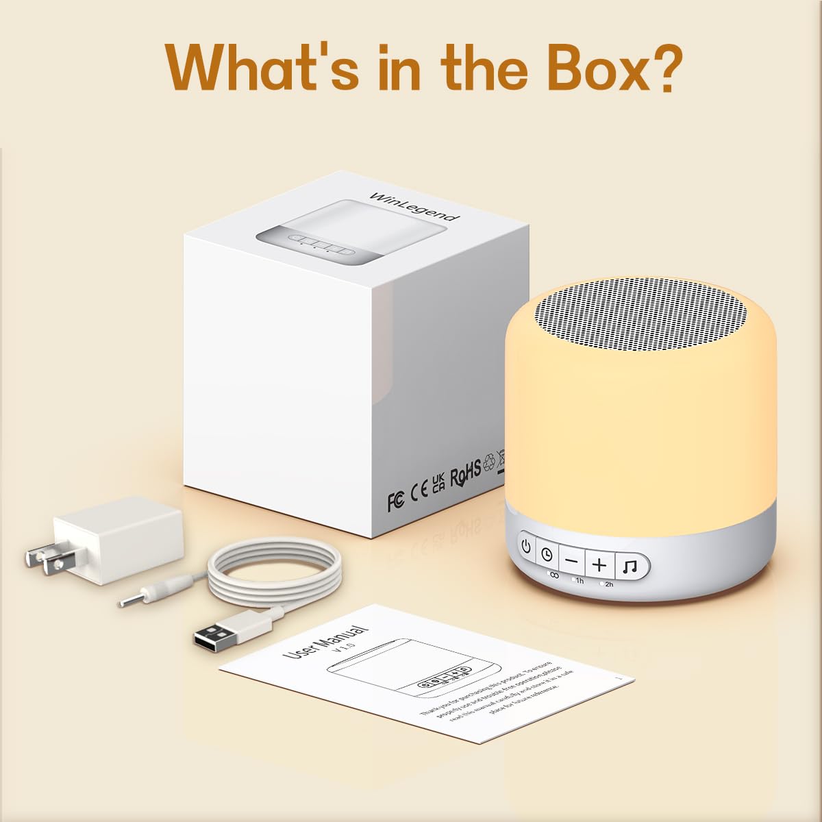 Easysleep White Noise Sound Machine with 30 Soothing Sounds 12 Night Light 32 Volume 3 Timers Portable Sleep Sound Machine for Office Travel Noise Canceling Lullaby & Rain Sound for Baby, Adults