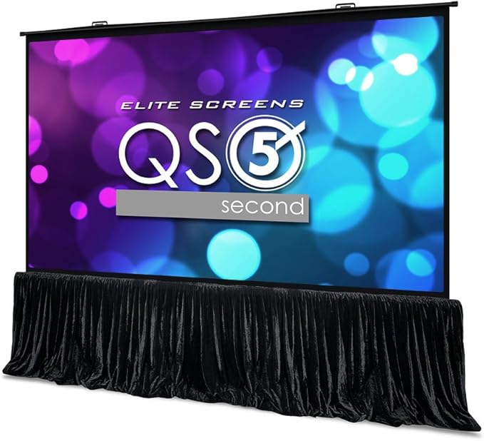 Elite Screens QuickStand 5-Second Series, 150-INCH 16:9, Manual Pull Up Projector Screen, Movie Home Theater 8K / 4K Ultra...