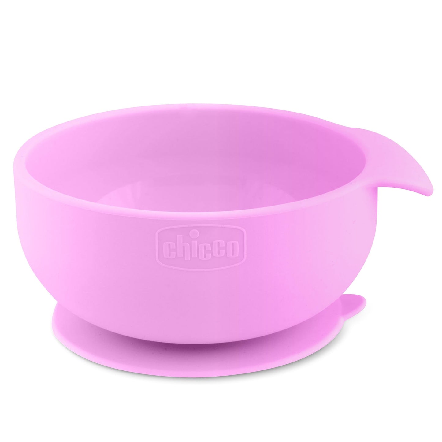 Chicco Easy Start Silicone Feeding Set | Dishes for Baby-Led Weaning | Suction Bowl | Adjustable Silicone Bib | Soft Silicone Spoon | BPA-Free | 3 Piece Set | 6m+ | Pink
