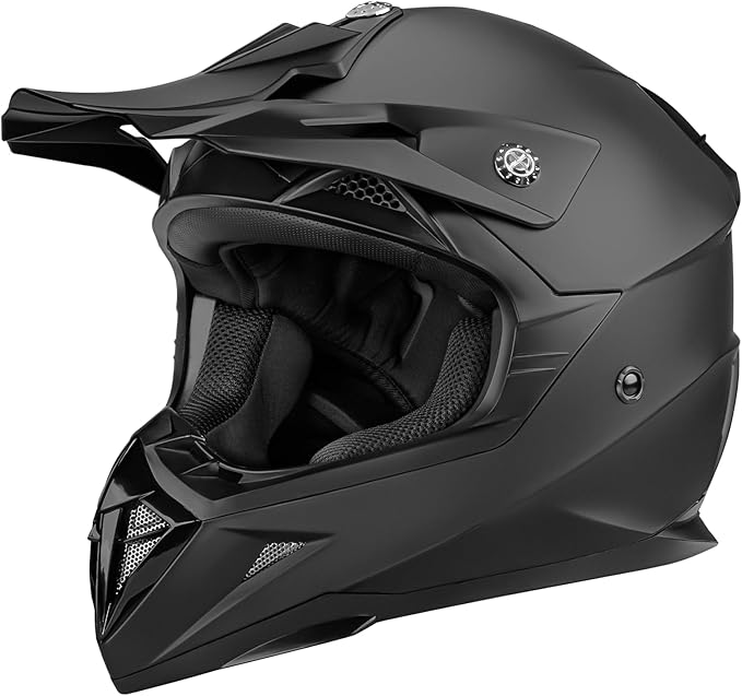 YEMA Dirt Bike Helmet DOT Approved - Motocross ATV MX BMX Offroad Full Face Helmet with 8 Ventilation Vents & Removable Li...