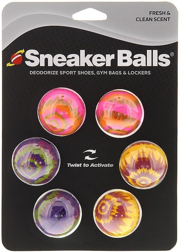 Sneaker Balls Odor-Fighting Shoe Fresheners, Eliminates Unpleasant Smells, Perfect For Sneakers, Gym Bags, Gear Bags, Draw...