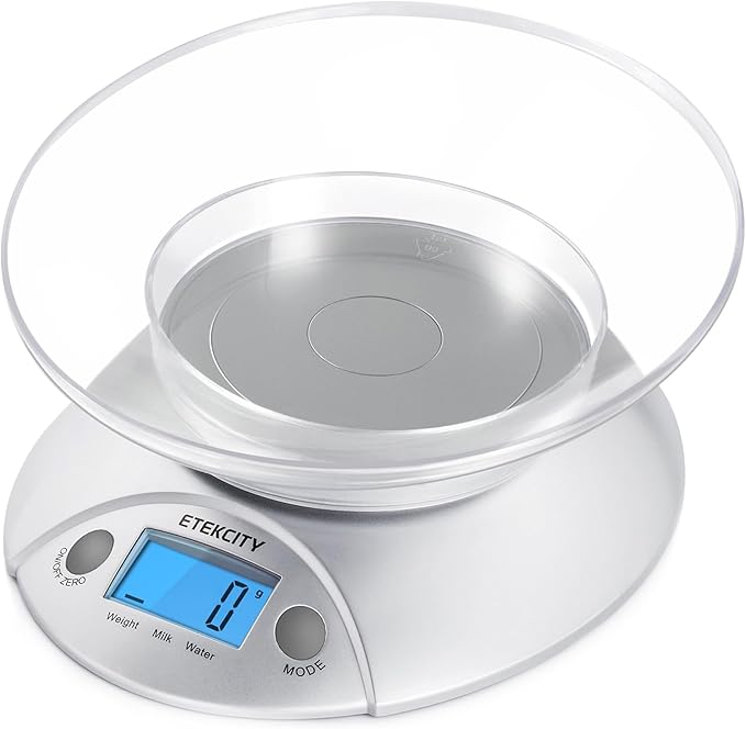 Etekcity Food Kitchen Scale With Bowl, Digital Ounces and Grams for Cooking, Baking, Meal Prep, Dieting, and Weight Loss, ...