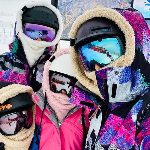 Senllen Balaclava Cold Weather Fleece Windproof Ski Mask Winter Breathable Thermal Face Mask Neck Warmer Scarf Helmet Hood