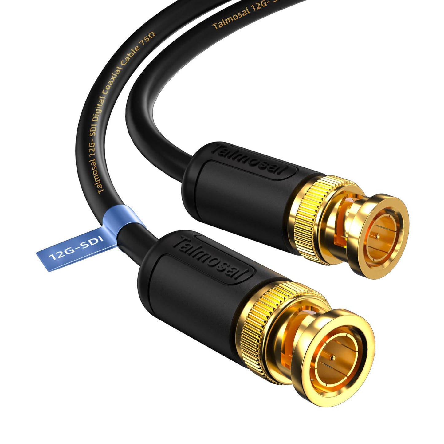 Talmosal 12G Sdi Cable 125 Ft, Rg11 Coax 4K Bnc Cable Supports Hd-Sdi/3G-Sdi/6G-Sdi/12G-Sdi/4K/8K 75 Ohm 4K Sdi Video Cable For