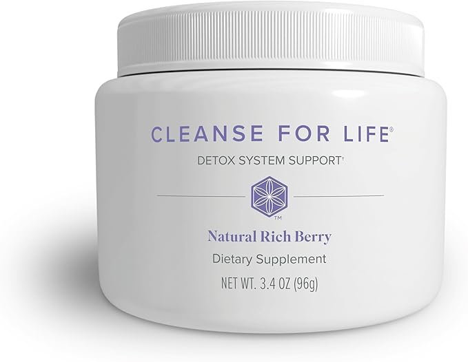 Isagenix Cleanse for Life - Powder Supplement for Cleanse Drink with No Laxatives or Diuretics - Support Metabolism with Vitamin B12 & Niacin - Natural Rich Berry -3.4 Oz (16 Servings)