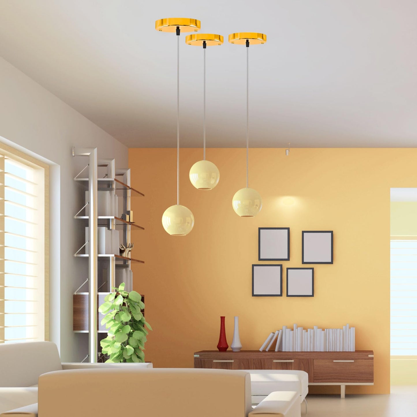 Sangle Sopffy Pendant Light Canopy Kit  5 1/8 Inches Ceiling Lighting Canopy Kit With All Mounting Hardware Modern Chandelier Ceiling Plate Cover For Pendant Lighting Fixtures (Copper Gold  5.8 Inch)