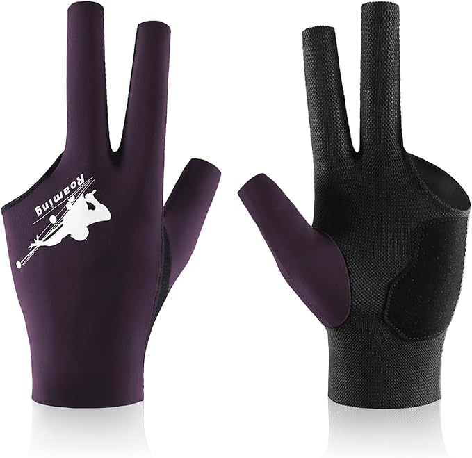 Roaming Billiard Shooters Carom Pool Snooker Cue Sport Glove Fits on Left or Right Hand for Men Women