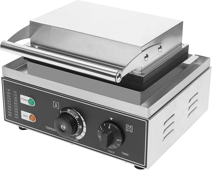 Commercial Donut Maker Machine,6 Holes Double-Sided Heating Waffle Donut Machine,110V 1550W Electric Doughnut Maker. Non-stick Donut Maker Teflon-Coating for Kitchen Bakery Dessert Shop