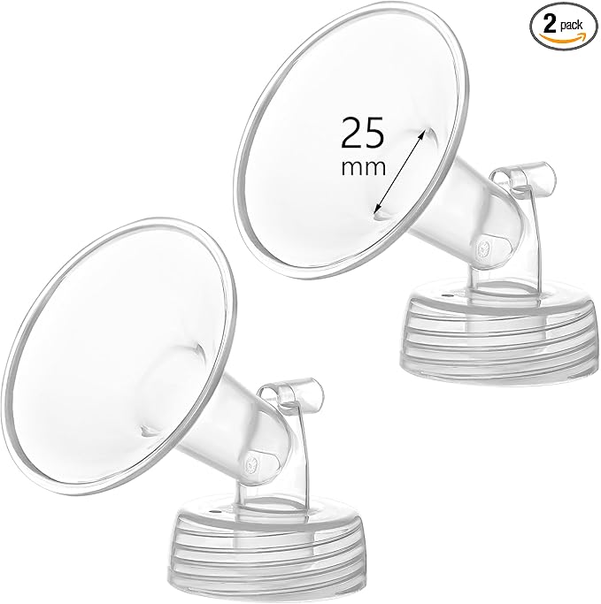 25mm Flange Compatible with Spectra S1 S2 9 Plus Synergy Gold Breastpump Replacement to Spectra Pump Parts and Flange; Not Original; Replaces Shield