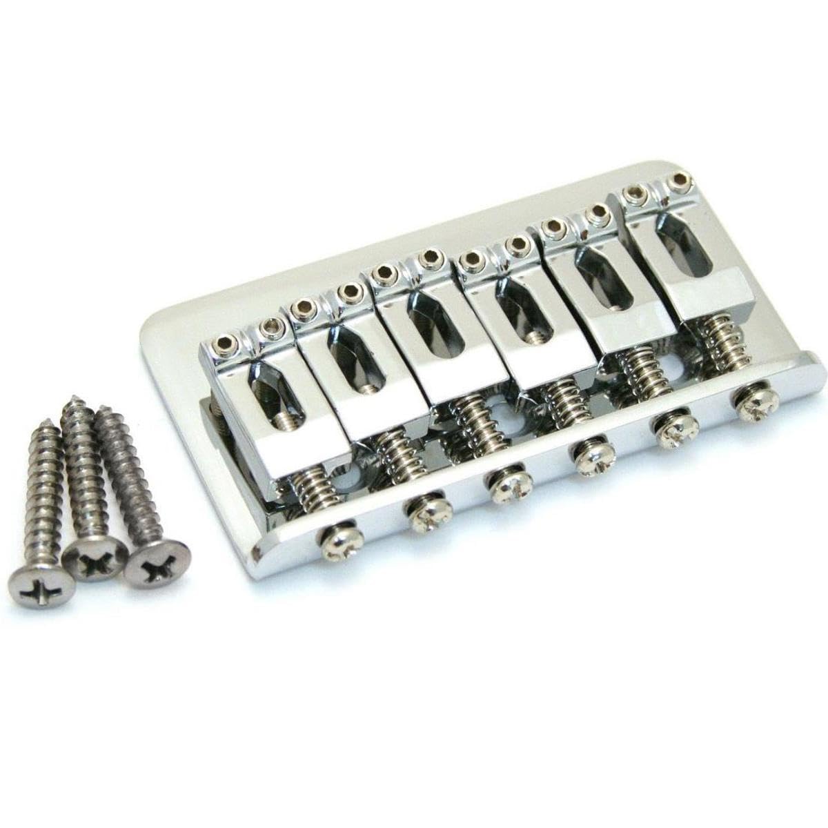 Fender Hardtail Strat Bridge Assembly For Import Models - Chrome