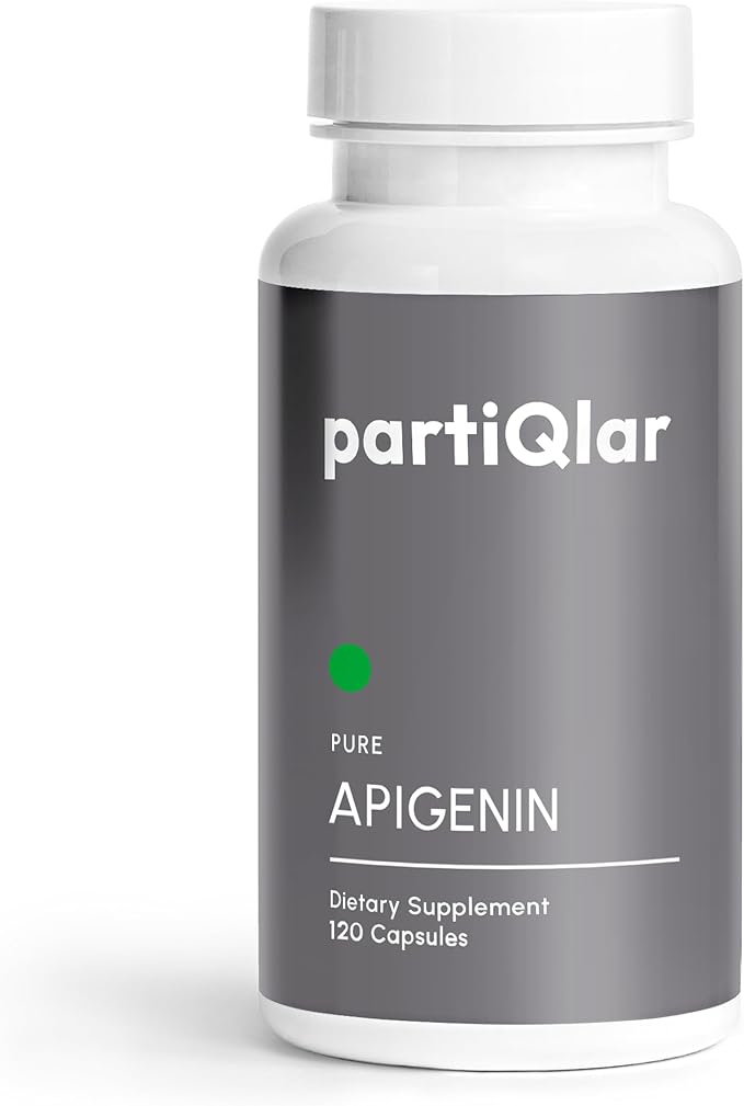 Apigenin, 100mg Per Serving, 60 Capsules – Pure – 98.7% stabilized – Active Bioflavonoids & Antioxidants – Sleep & Relaxation Supplement – Non-GMO