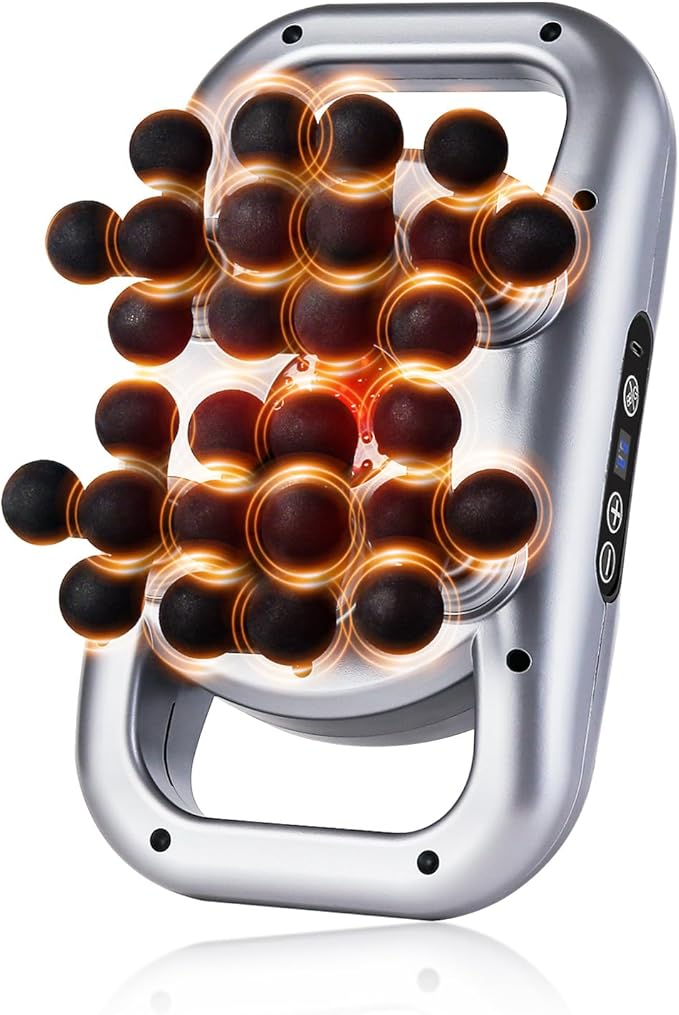 Massage Gun, 28 Head Foot Back Neck Shoulder Massager with 9 Adjustable Multi-Modes & Intensities, Fascia Gun for Athlete...