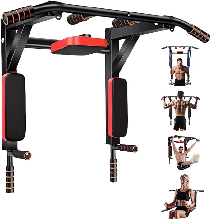 Multifunctional Wall-Mounted Pull-Up Bar – Indoor Horizontal Bar for Home Gym, Chin-Up, Punching Bag, and Exercise Equipme...