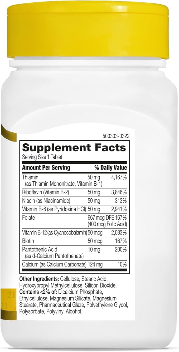 21st Century B 50 Complex Prolonged Release Tablets, 60 Count (Pack of 2)