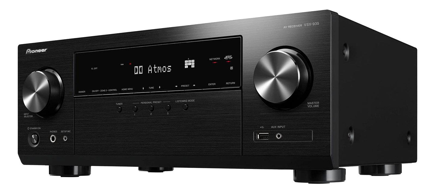 Pioneer VSX-935 7.2 Channel Surround Sound Receiver with Dolby Atmos - Black