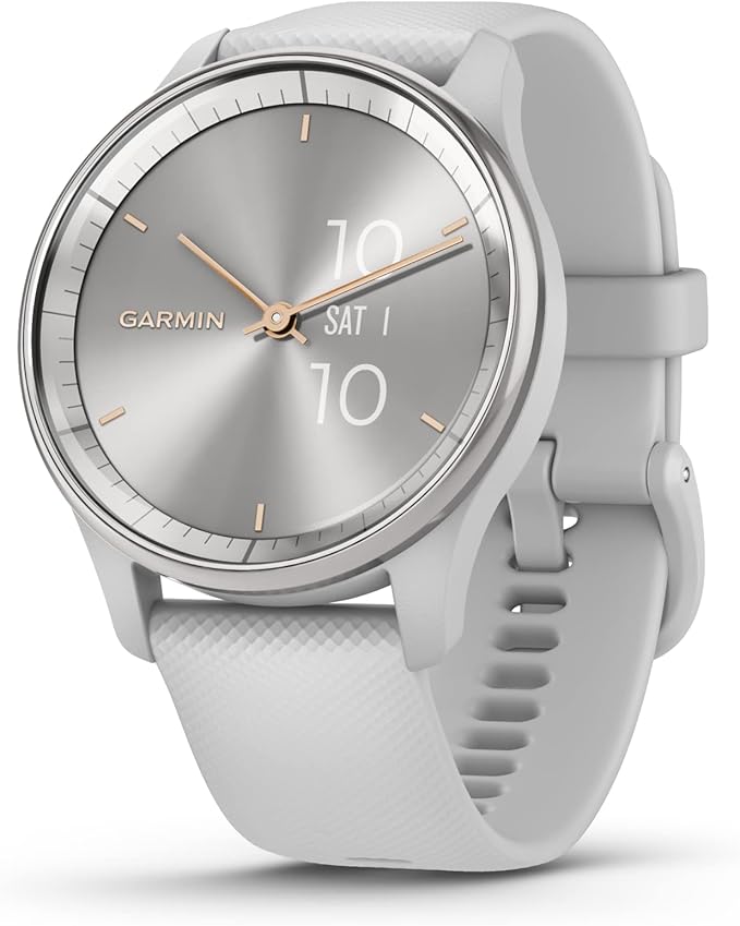 Garmin vívomove Trend, Stylish Hybrid Smartwatch, Long-Lasting Battery Life, Dynamic Watch Hands and Touchscreen Display, ...