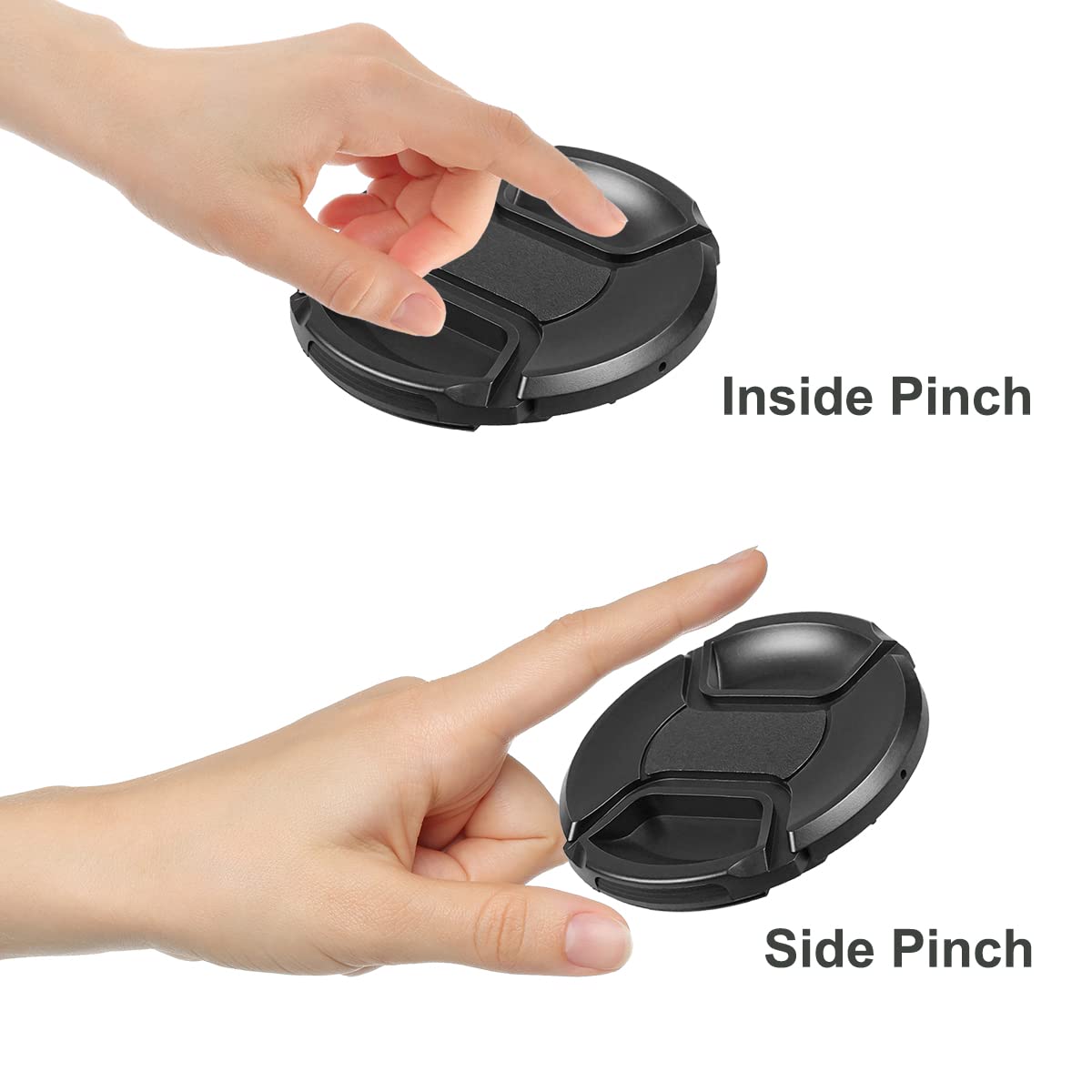 Sioti 55Mm Lens Cap (2 Packs), Camera Lens Cover, Compatiable For Almost All Brands Of Lenses(55Mm)