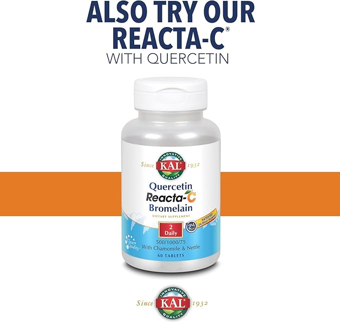 KAL Reacta-c with Bioflavonoids Tablets, 120 Count