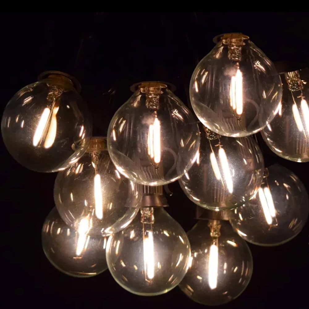 Lampat String Lights  Led 100 Light Bulbs  100Ft G40 Globe String Lights With Bulbs-Ul Listd For Indoor/Outdoor Commercial Decor