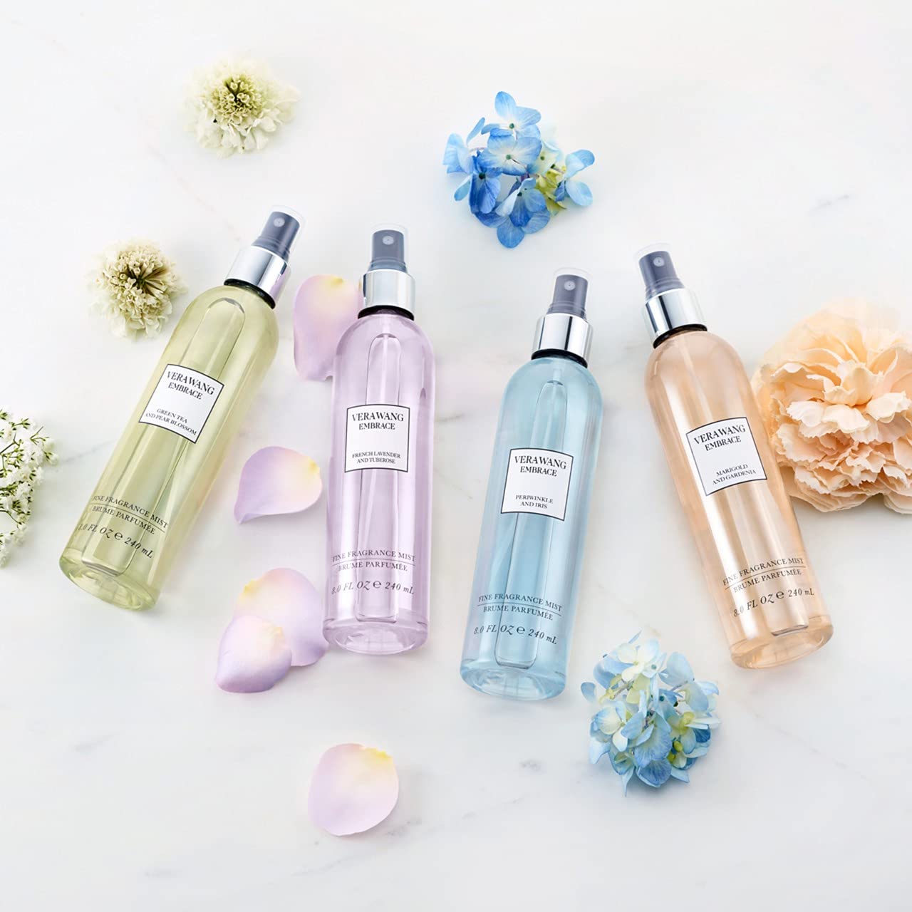 Vera Wang Embrace Merigold and Gardenia Body Mist 8.4 fl oz (Pack of 1), Notes of Melon, Gardenia, and Marigold, Women's Fragrance, Long Lasting, Everyday Fragrance