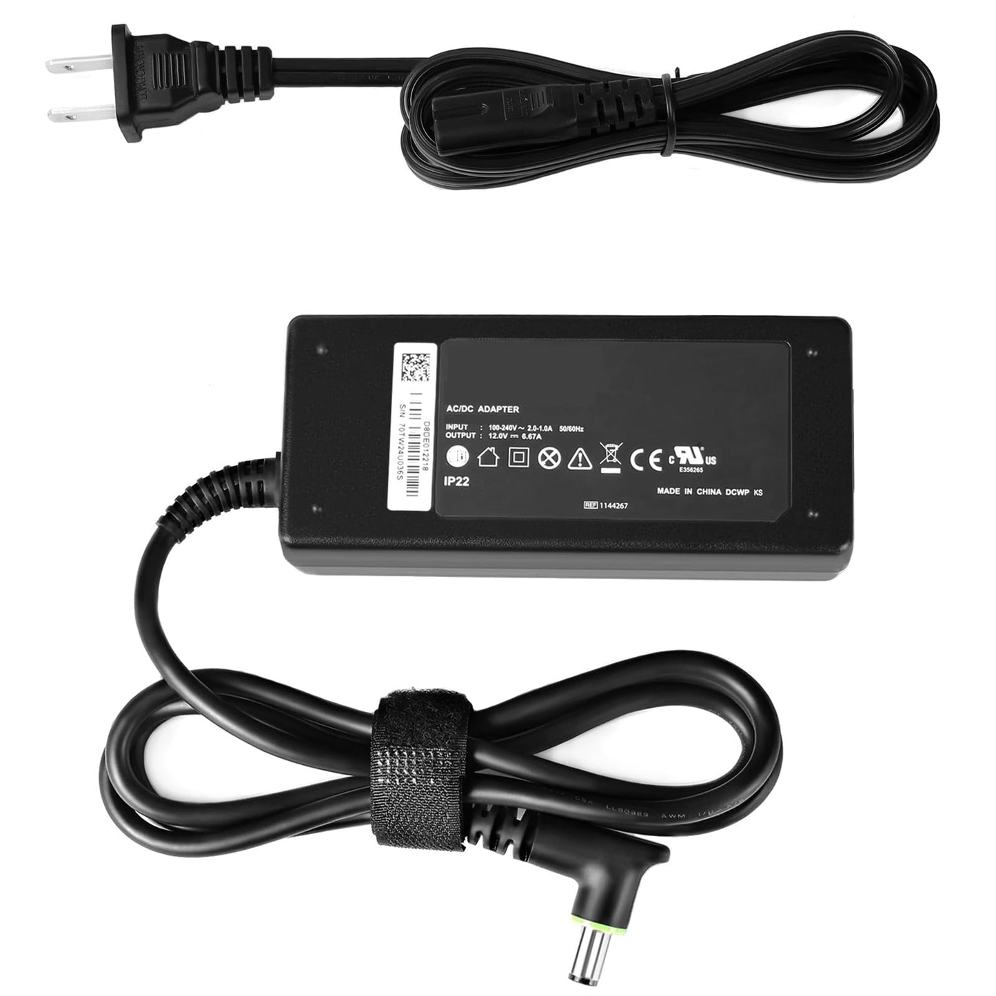 JUYOON 12V 6.67A AC Adapter 80W Compatible with DreamStation 2 Auto CPAP Advanced Ref 1144267 Compatible with DreamStation CPAP Auto BiPAP Power Cord MEA080A12C 1118499 1005894 ADE022