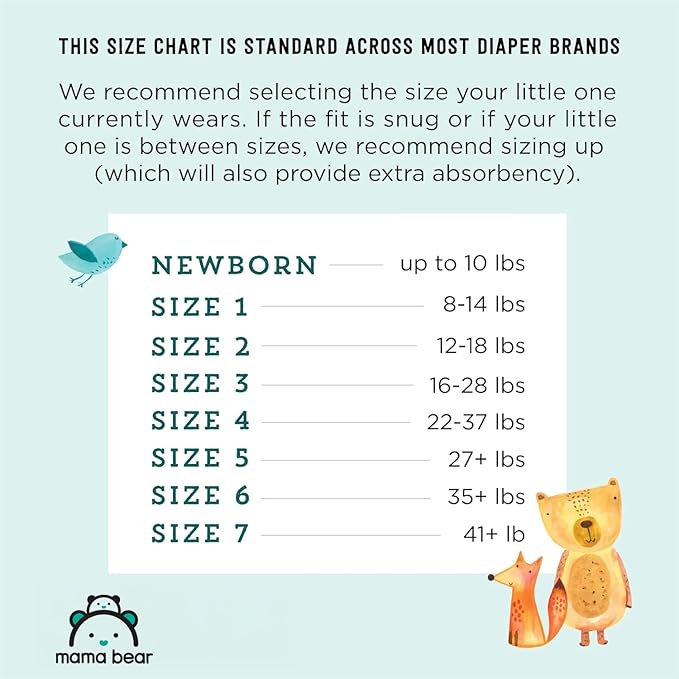 Amazon Brand - Mama Bear Gentle Touch Diapers, Size 4, 37 Count