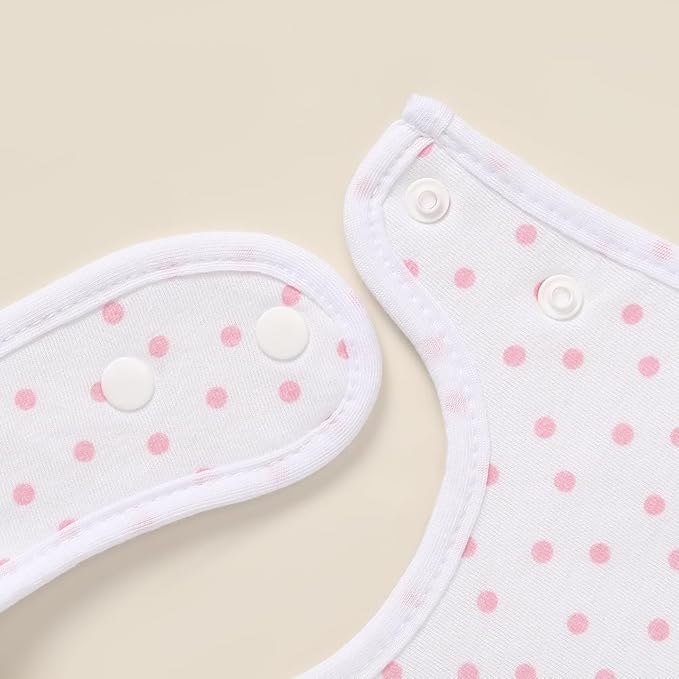 Pack of 6,Baby Bibs,Unisex,Soft and Absorbent,Adjustable,Easy to Use