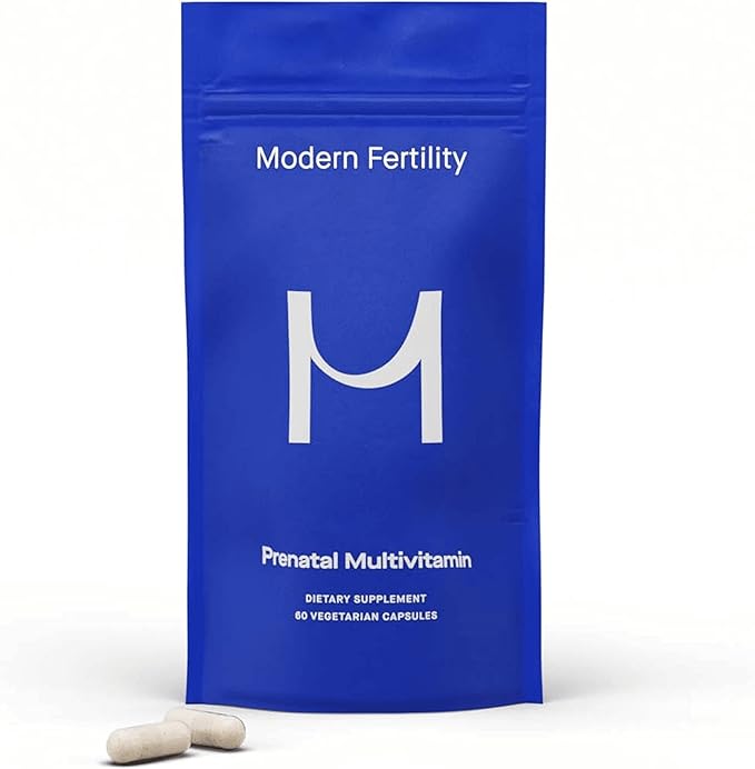 Modern Fertility Prenatal Multivitamin | Developed with OB-GYNs, Contains 12 Essential Nutrients for Support Before, During, and After Pregnancy, FSA HSA Approved | 30-Day Supply (60 Capsules)