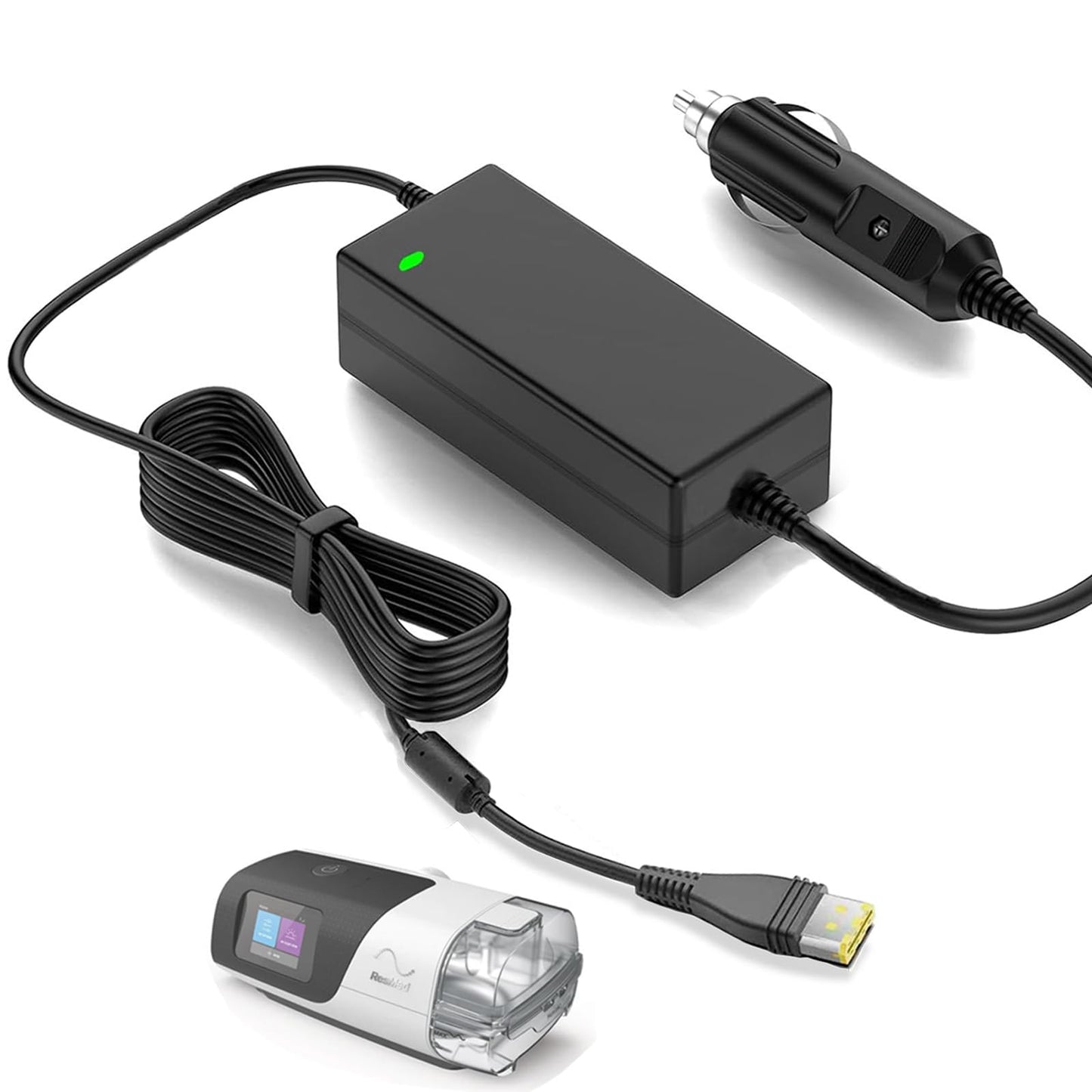 65W for ResMed AirSense 11 DC Converter Adapter, 12V-24V Car Charger for ResMed AirSense 11, Air11, 39205 E1399, AirSense 11, AirCurve 11, AutoSet, CPAP Power Supply Cord