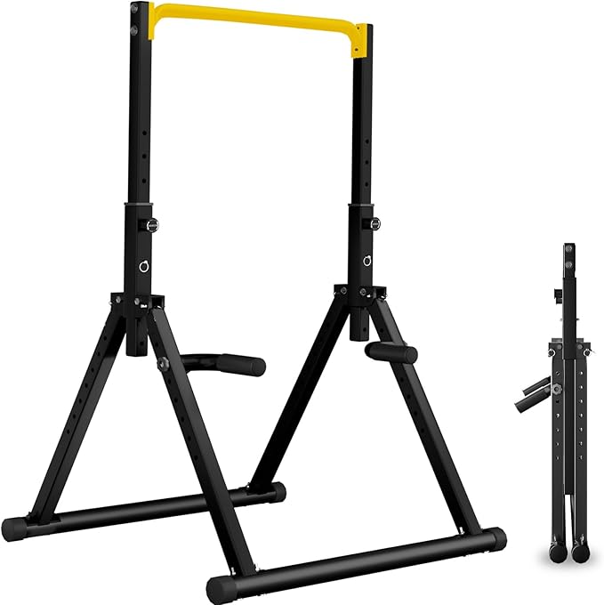 DOBESTS Power Tower Pull Up Bar Free Standing, Adjustable Foldable Pull Up Station, Home Gym Strength Training Equipment 7...